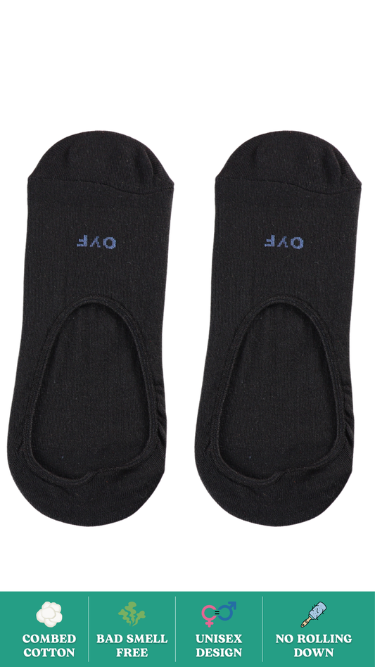 No Show Plain Black Socks on White Background - Comfortable and Stylish Socks