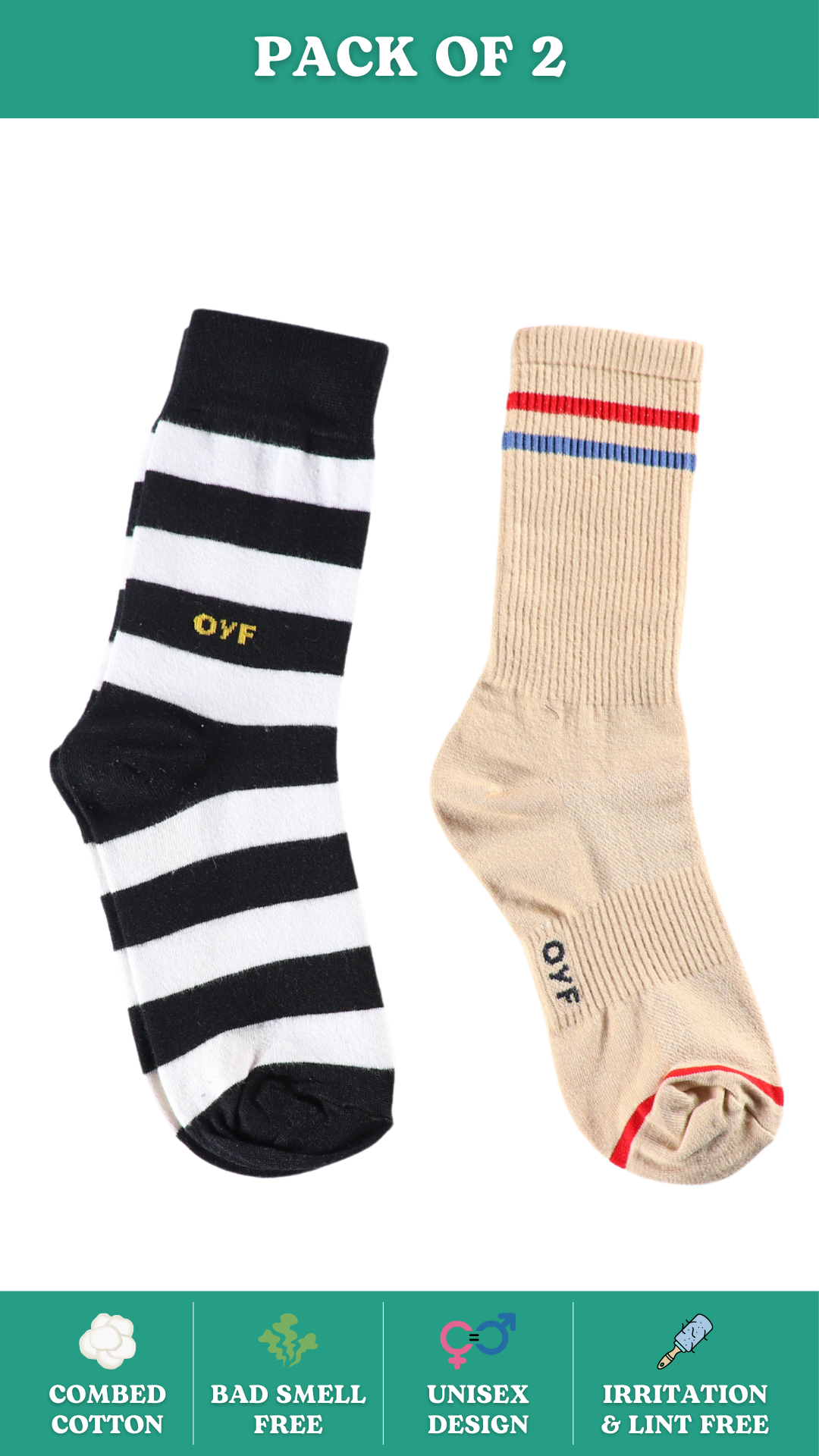 Office Crew Combo Socks on White Background - Luxury Formal Socks for a Professional and Stylish Look
